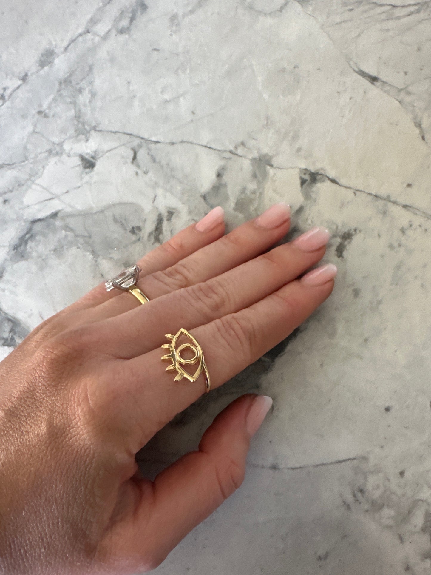 Evil-Eye Ring Gold - Sample Sale