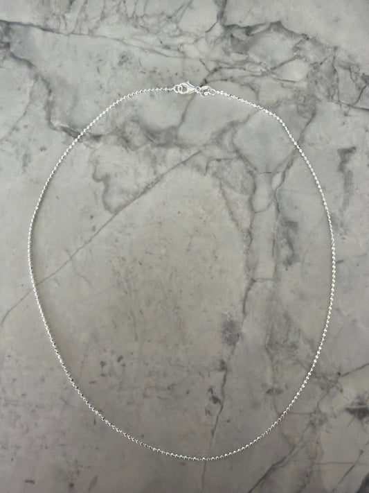 Sterling Silver Tiny Bead Necklace SALE