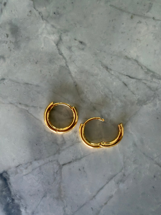 Ethan Everyday Huggies 18k gold filled