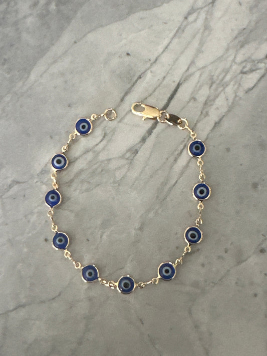 Evil Eye Gold Bracelet