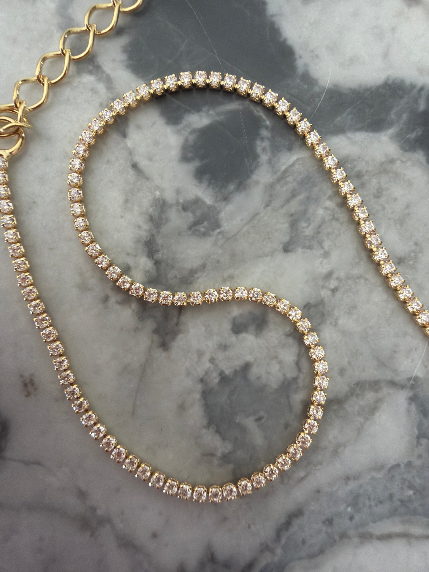 Francesca Dainty Tennis Bracelet | 18k gold-filled SALE