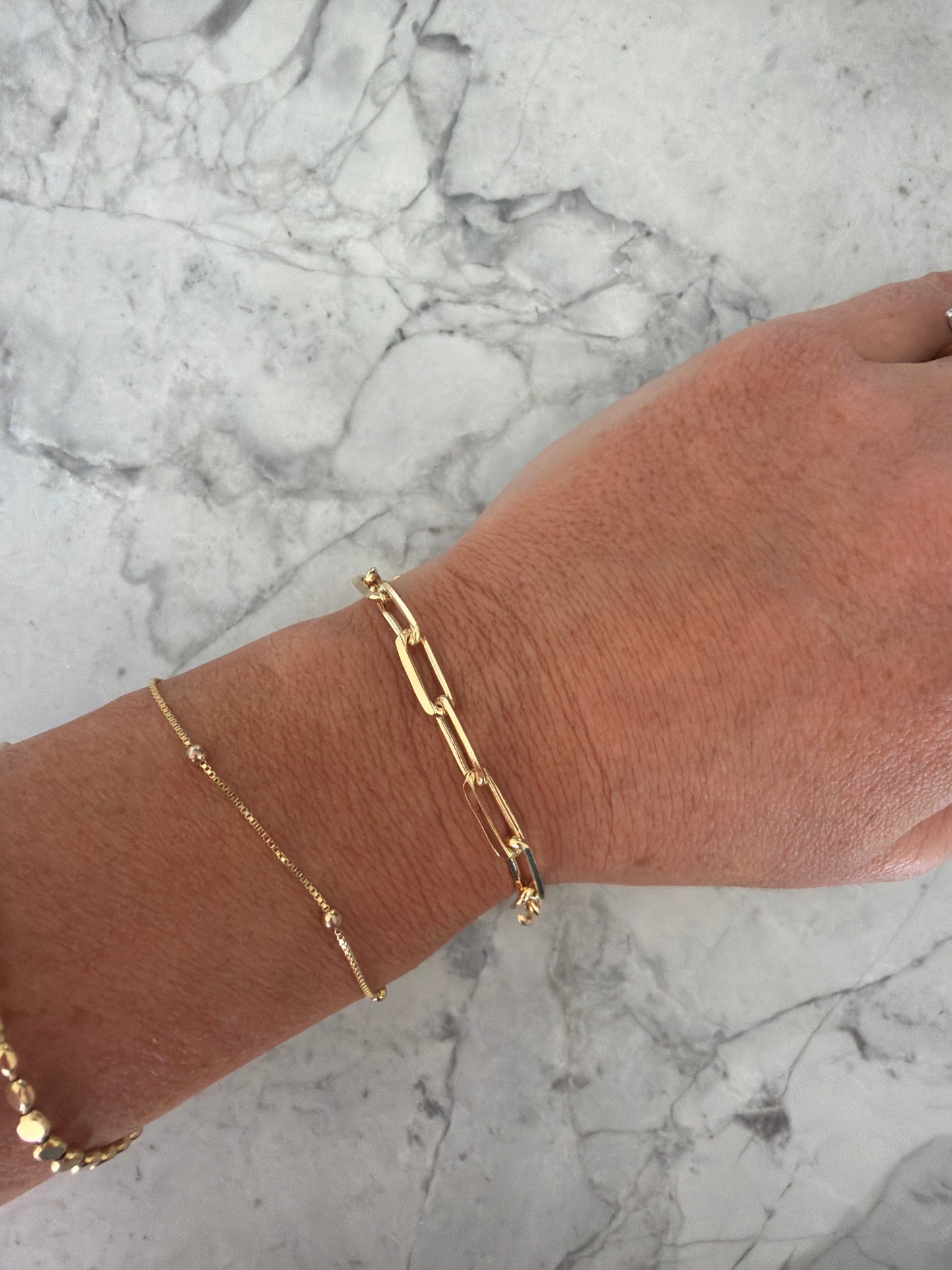 Chic Statement Paperclip Bracelet | 18k Gold-Filled, Hypoallergenic, Extender attached