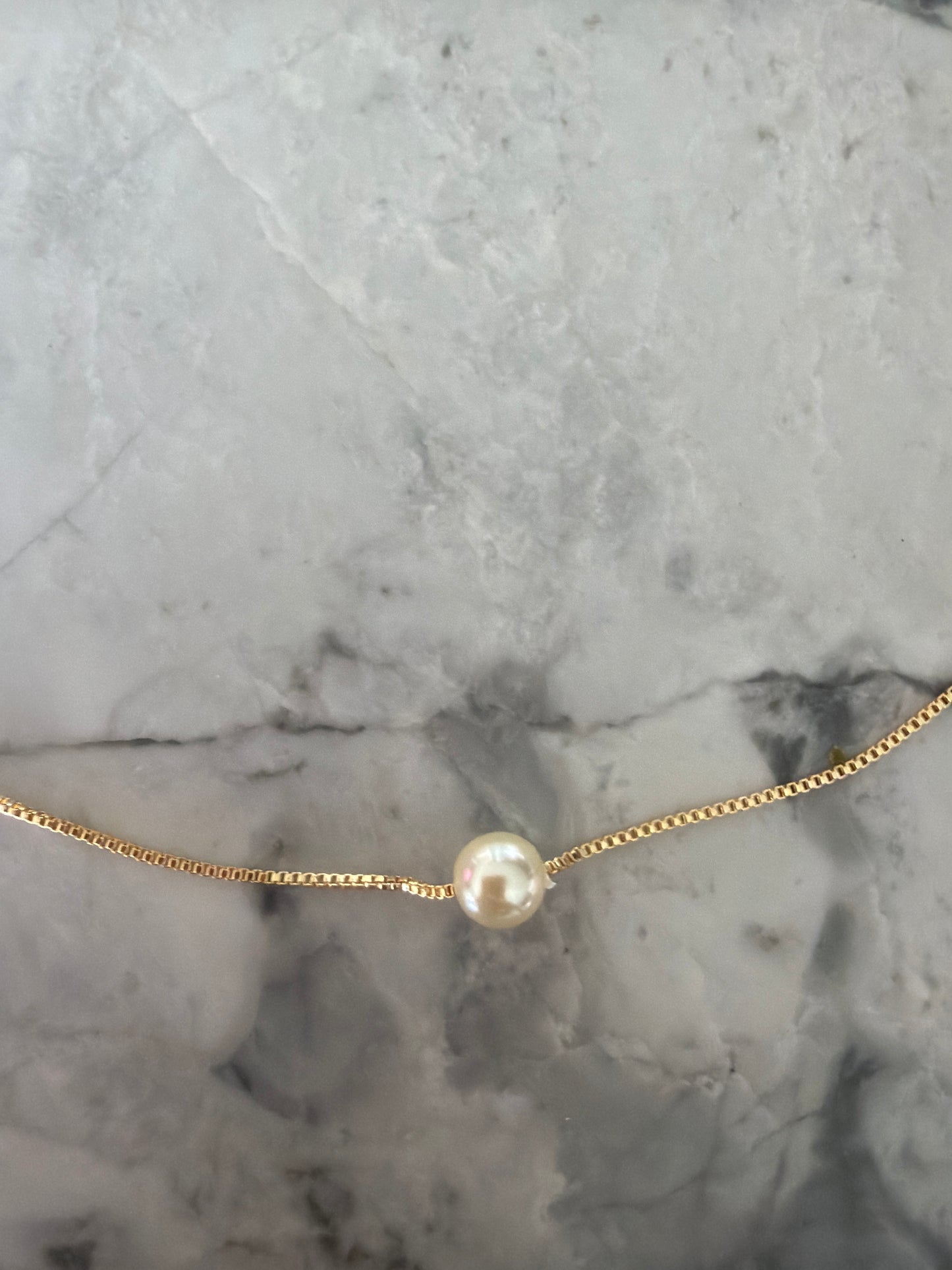 Chic bridal single pearl necklace SHE WED SALE