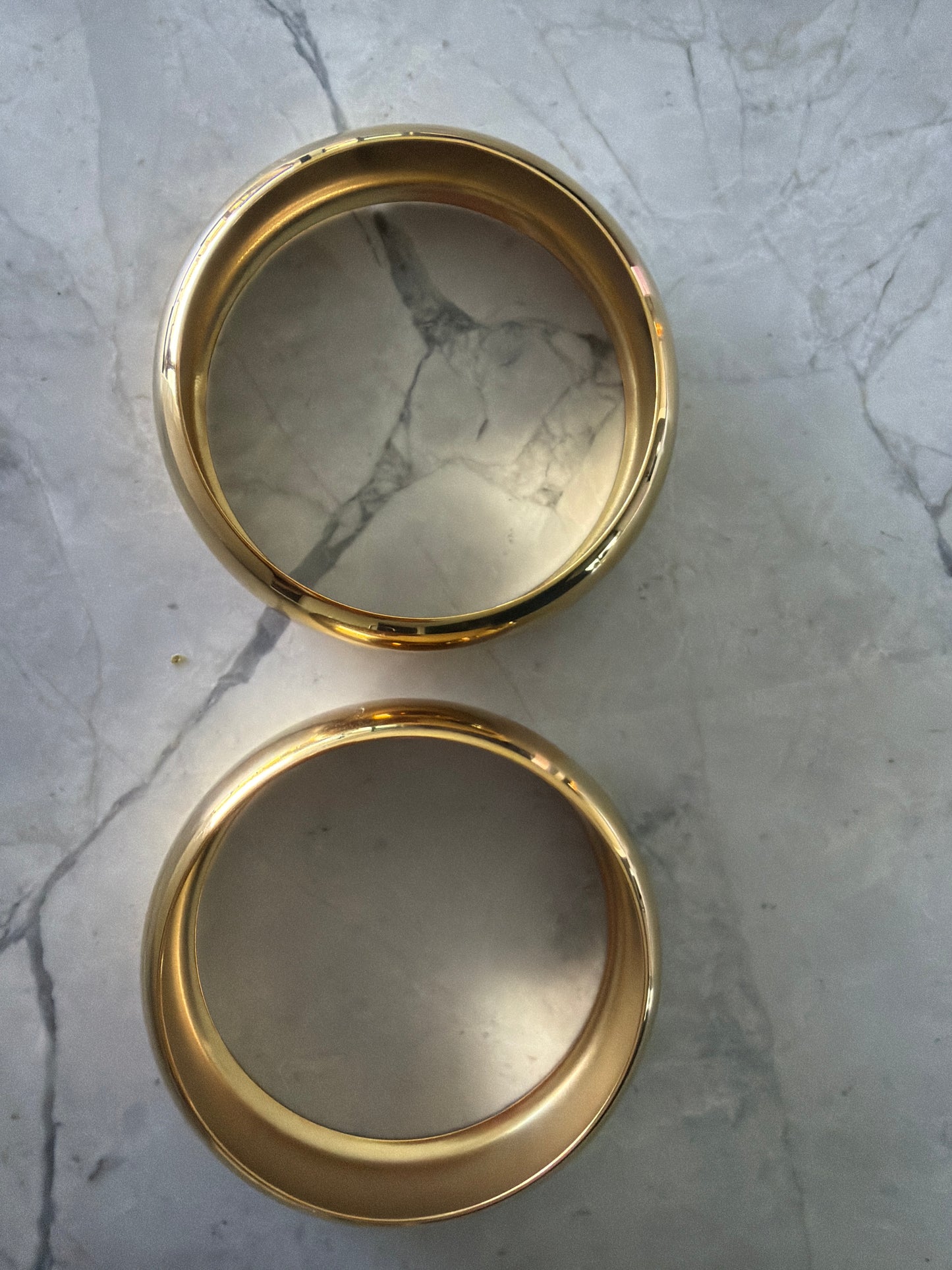 Jacqueline Lee Jewellery | Arcina Statement Round Bangle Set 18k Gold-Coated 