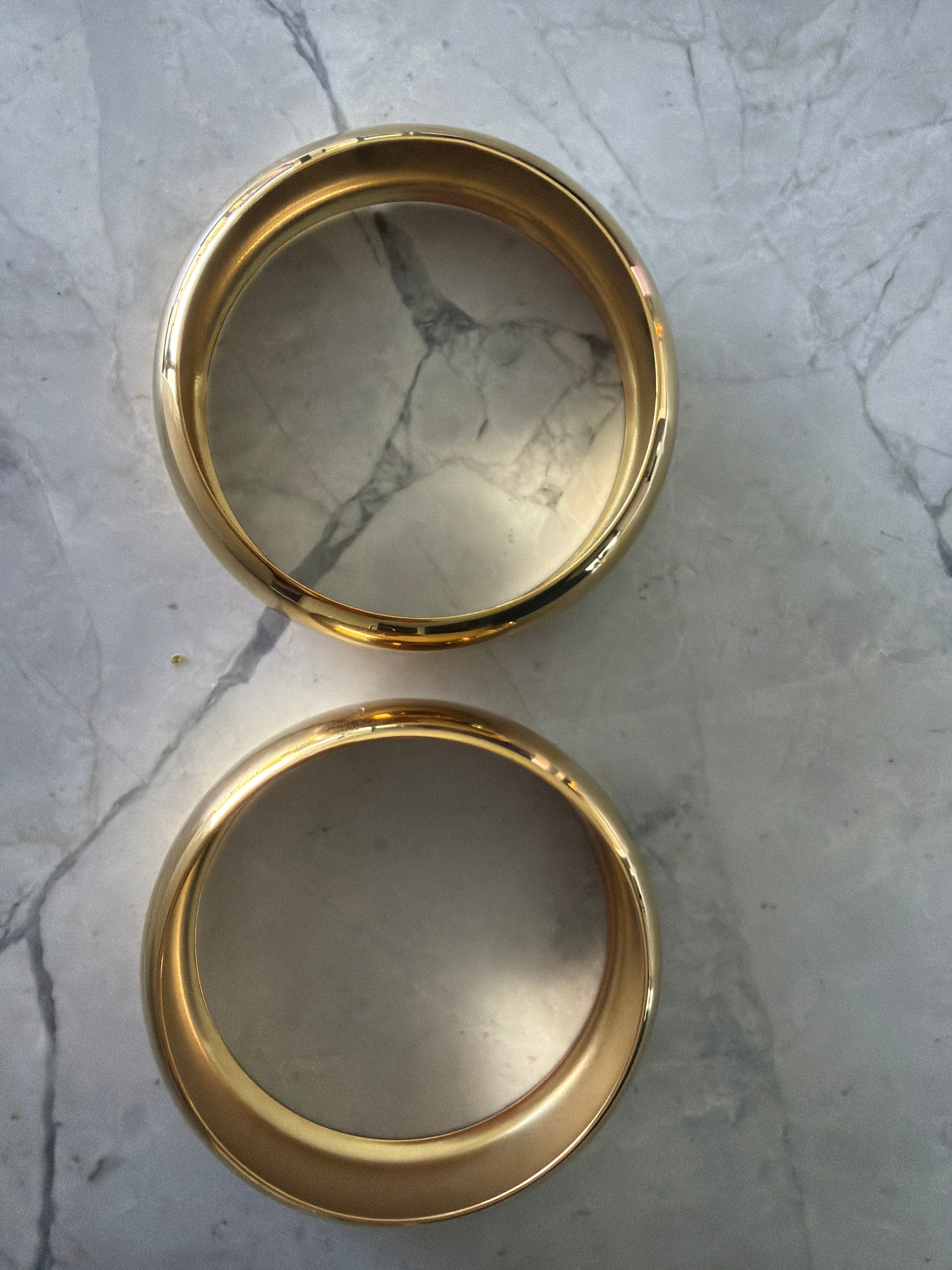 Jacqueline Lee Jewellery | Arcina Statement Round Bangle Set 18k Gold-Coated 