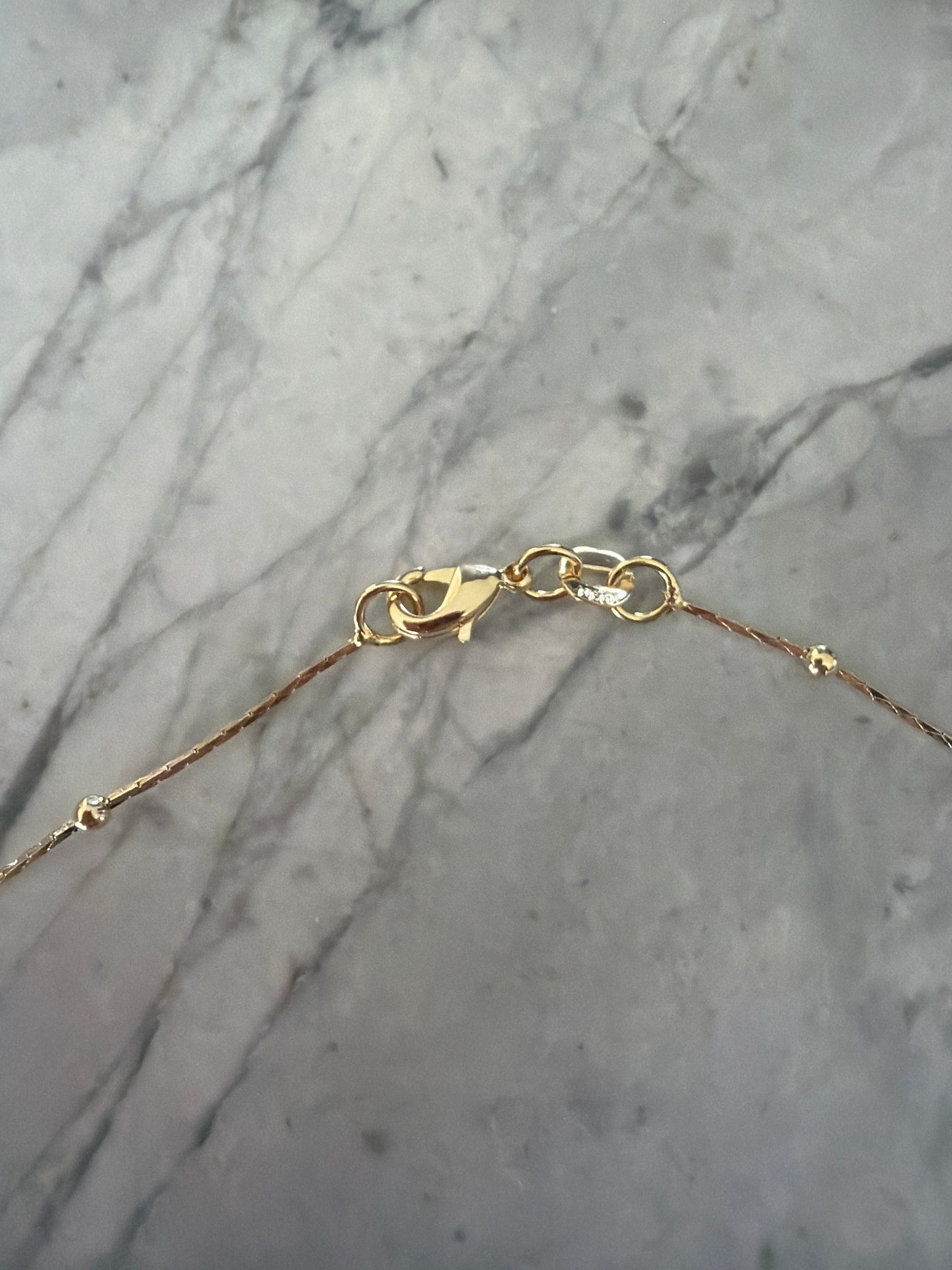 Alissa 18k Gold Filled Bead Accent Necklace