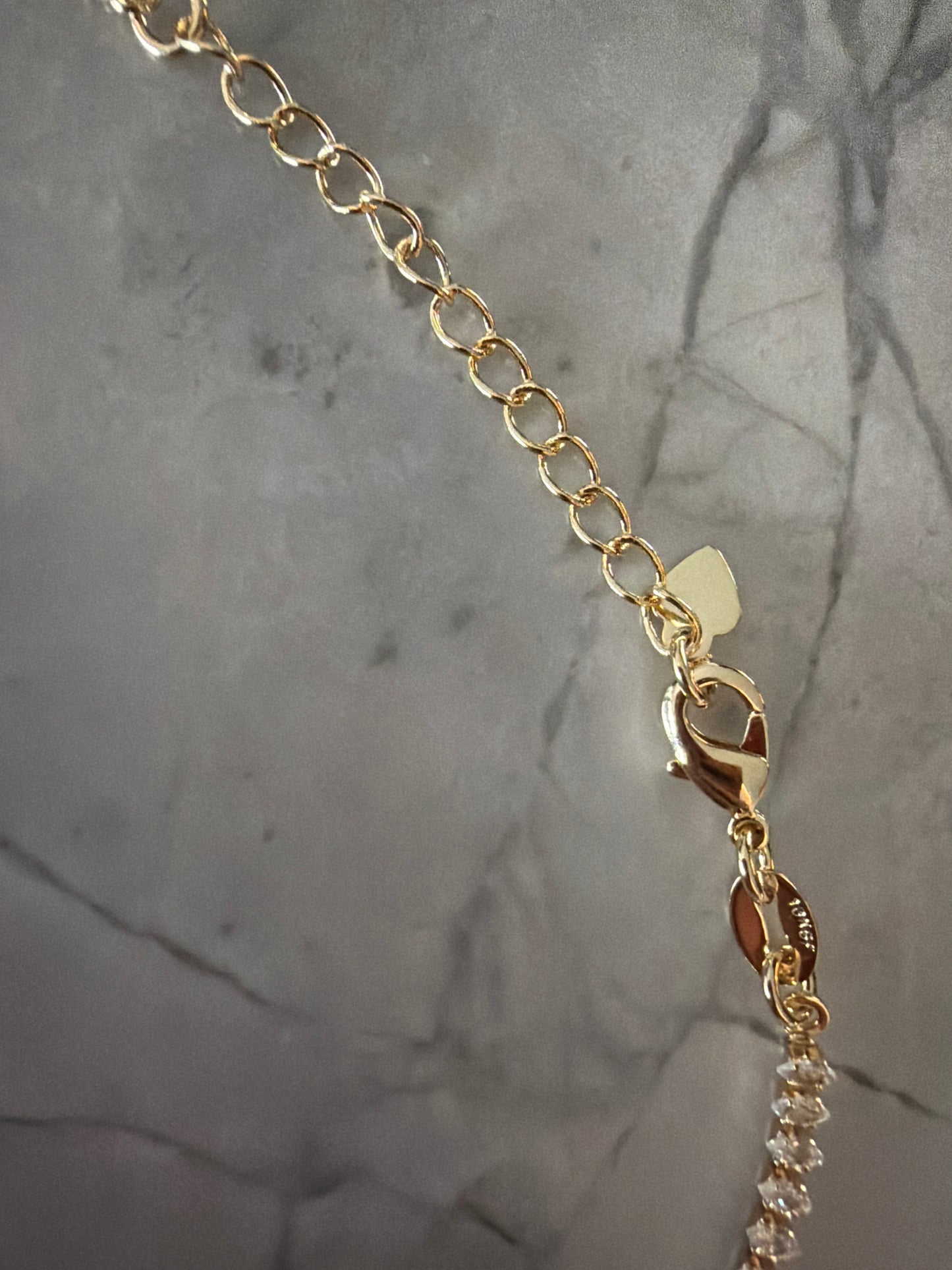 Pear Tennis Necklace | 18k Gold Filled - Sale