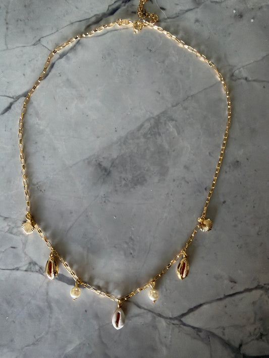 Olly necklace 18k gold filled sample sale