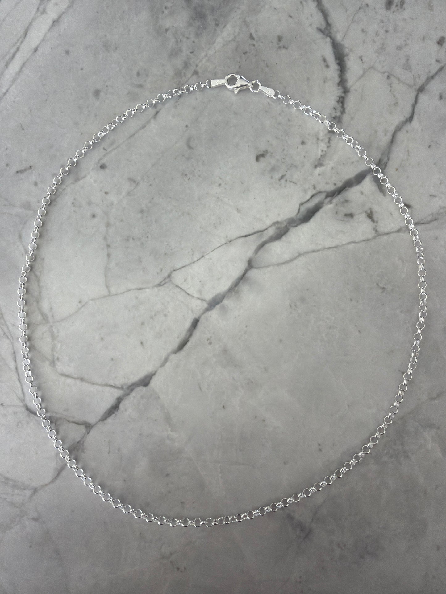 Naomi Rolo Chain Necklace | Sterling Silver