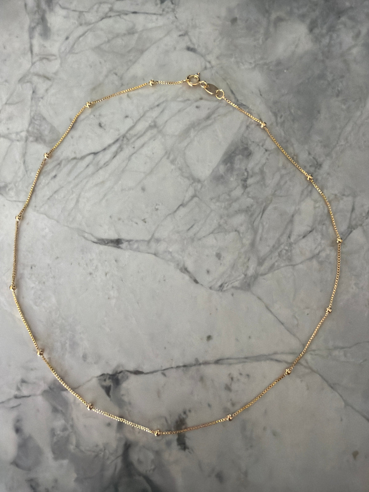 Danny Dainty Bead Accent Necklace | 18k Gold-filled