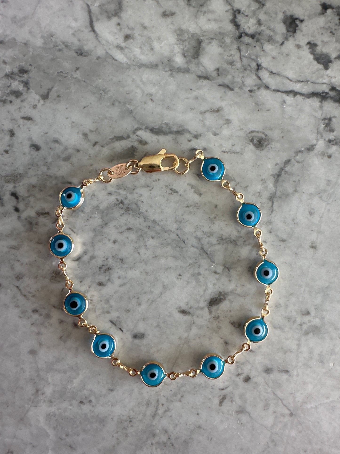 Evil Eye Gold Bracelet