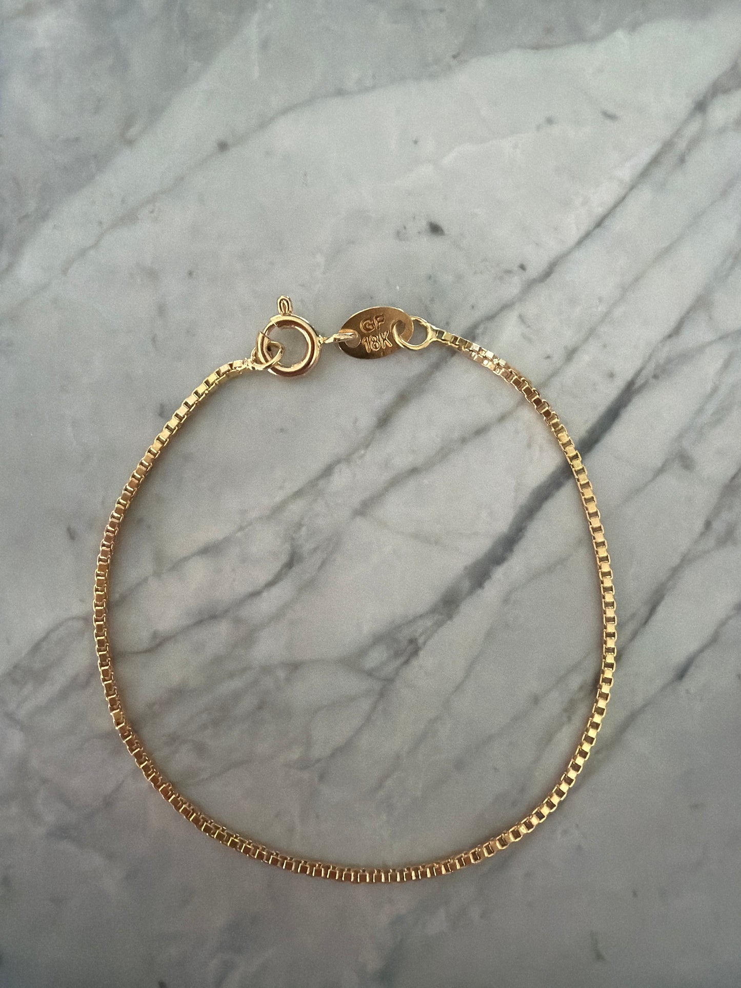 Box Chain Bracelet | 18k Gold-Filled (Sample sale)