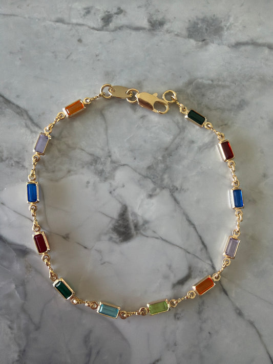Natalie Art Deco Gem Bracelet