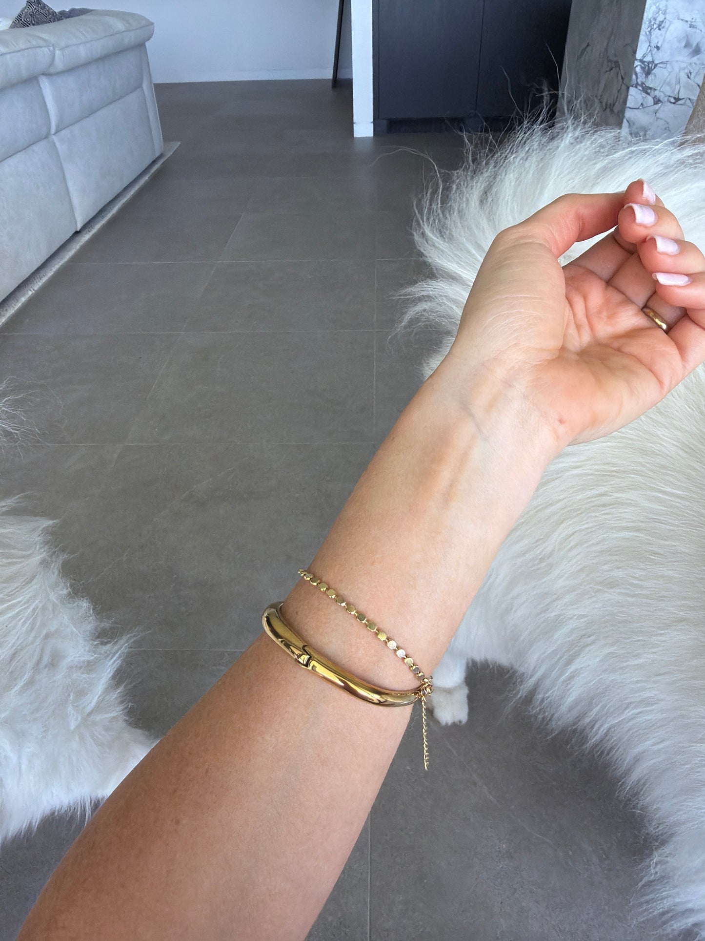 Openable Gold Classic Bangle SALE