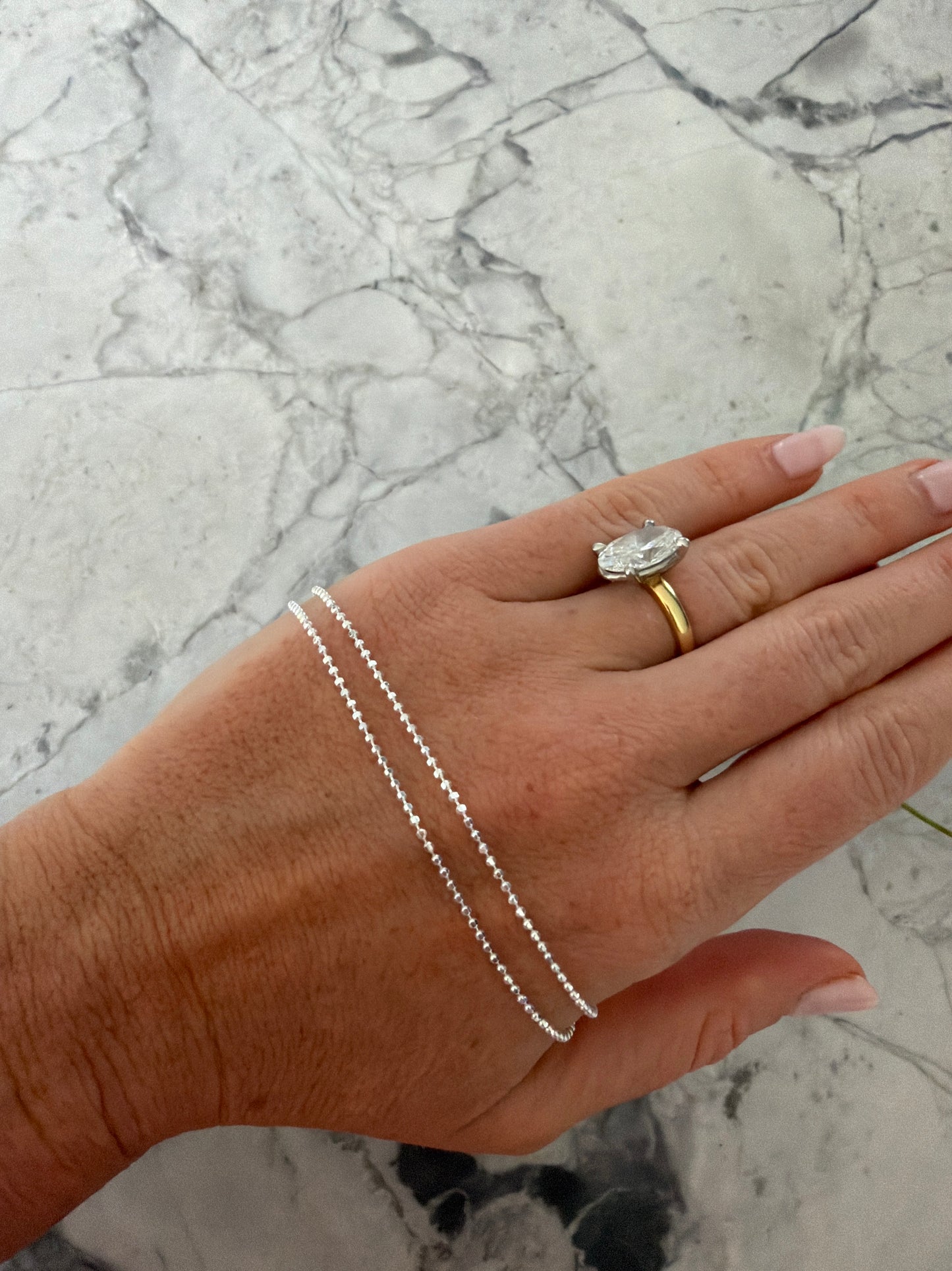 Sterling Silver Tiny Bead Necklace (archive sale)