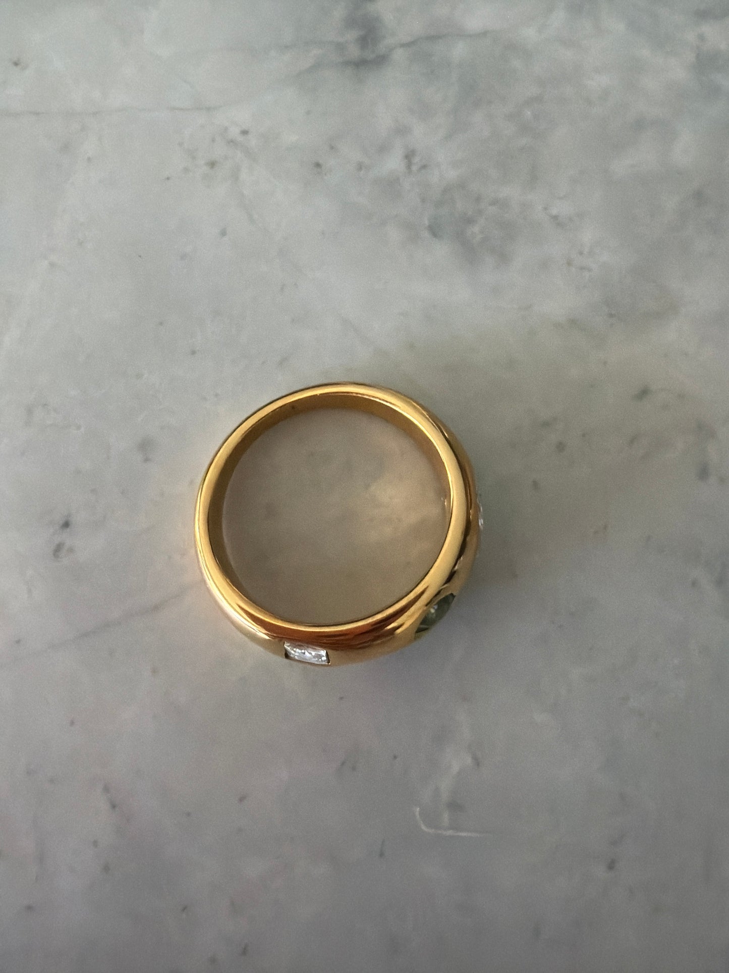 Quinn Confetti Waterproof Ring | 18k Gold-Coated