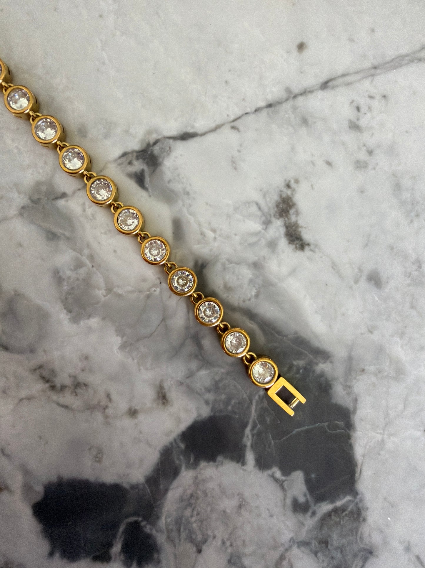 Shanelle Vintage Style Bezel Bracelet Gold SALE