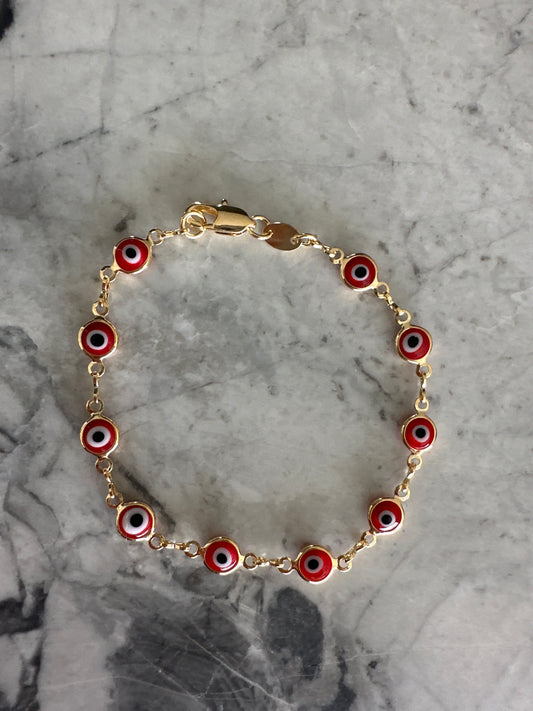 Evil Eye Gold Bracelet