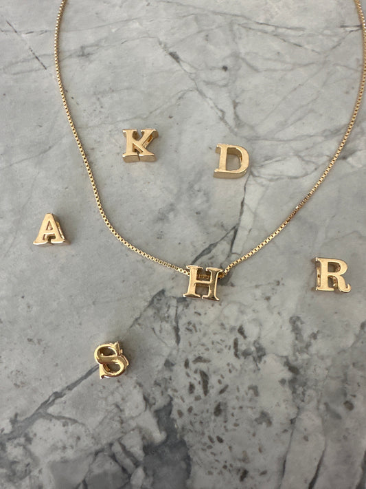 Custom Letter Necklace in 18k Gold-Filled PRE ORDER