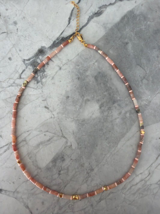Jacqueline Lee Jewellery | Coral Gem Bead Necklace