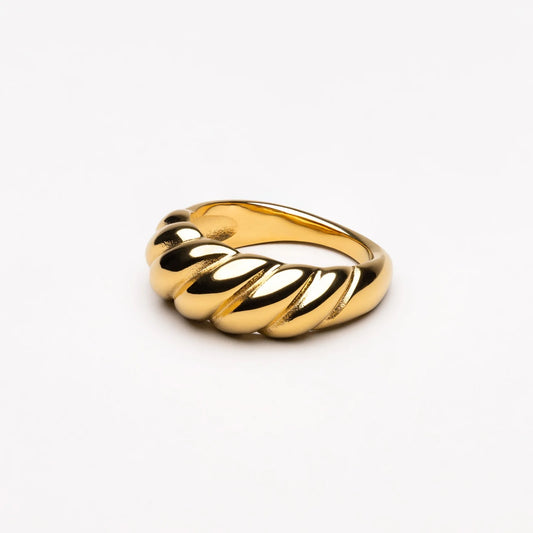 Croissant Gold-filled Statement Ring