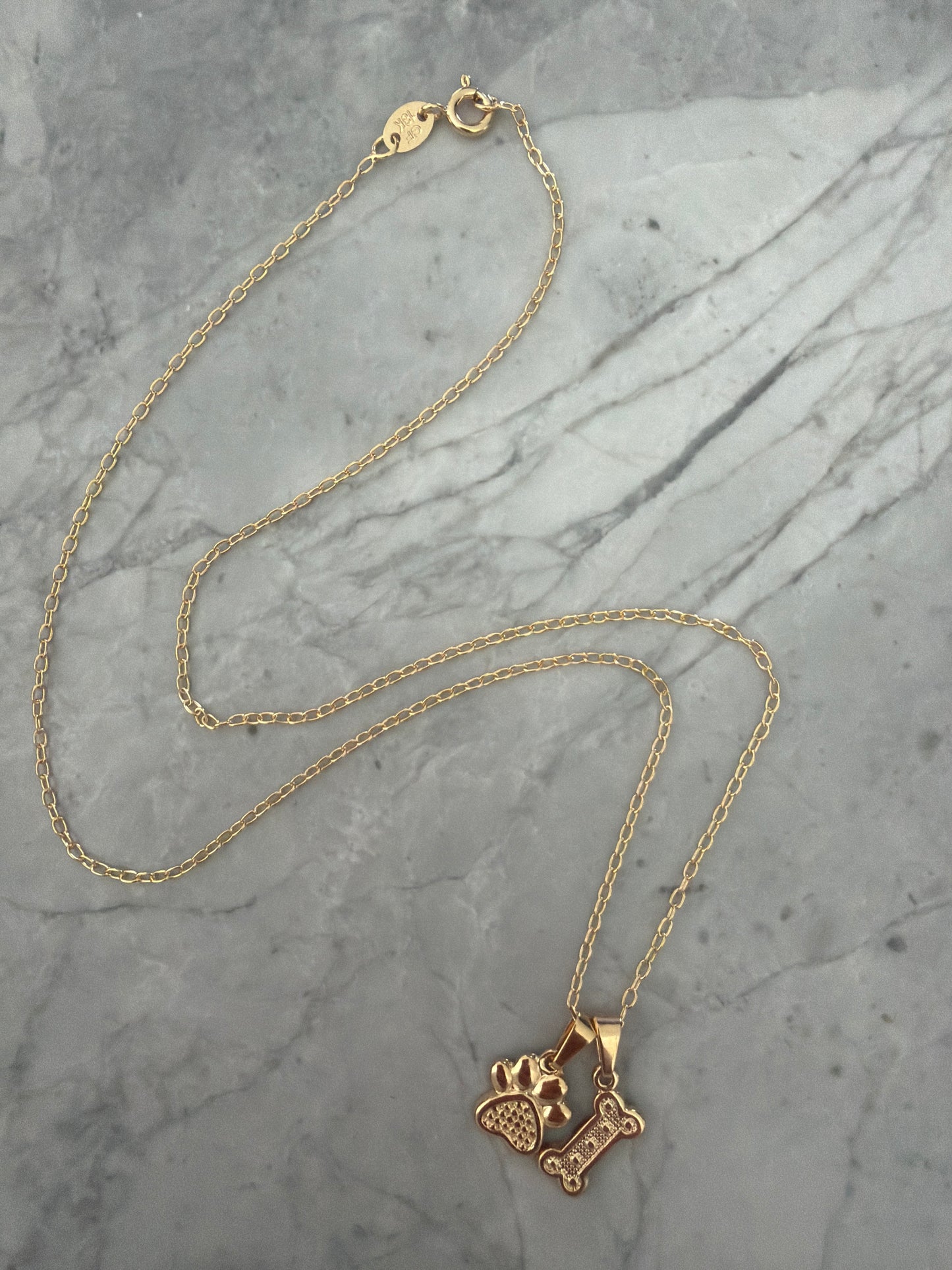 Paw Dogo Love Necklace  18K Gold-Filled SAMPLE SALE