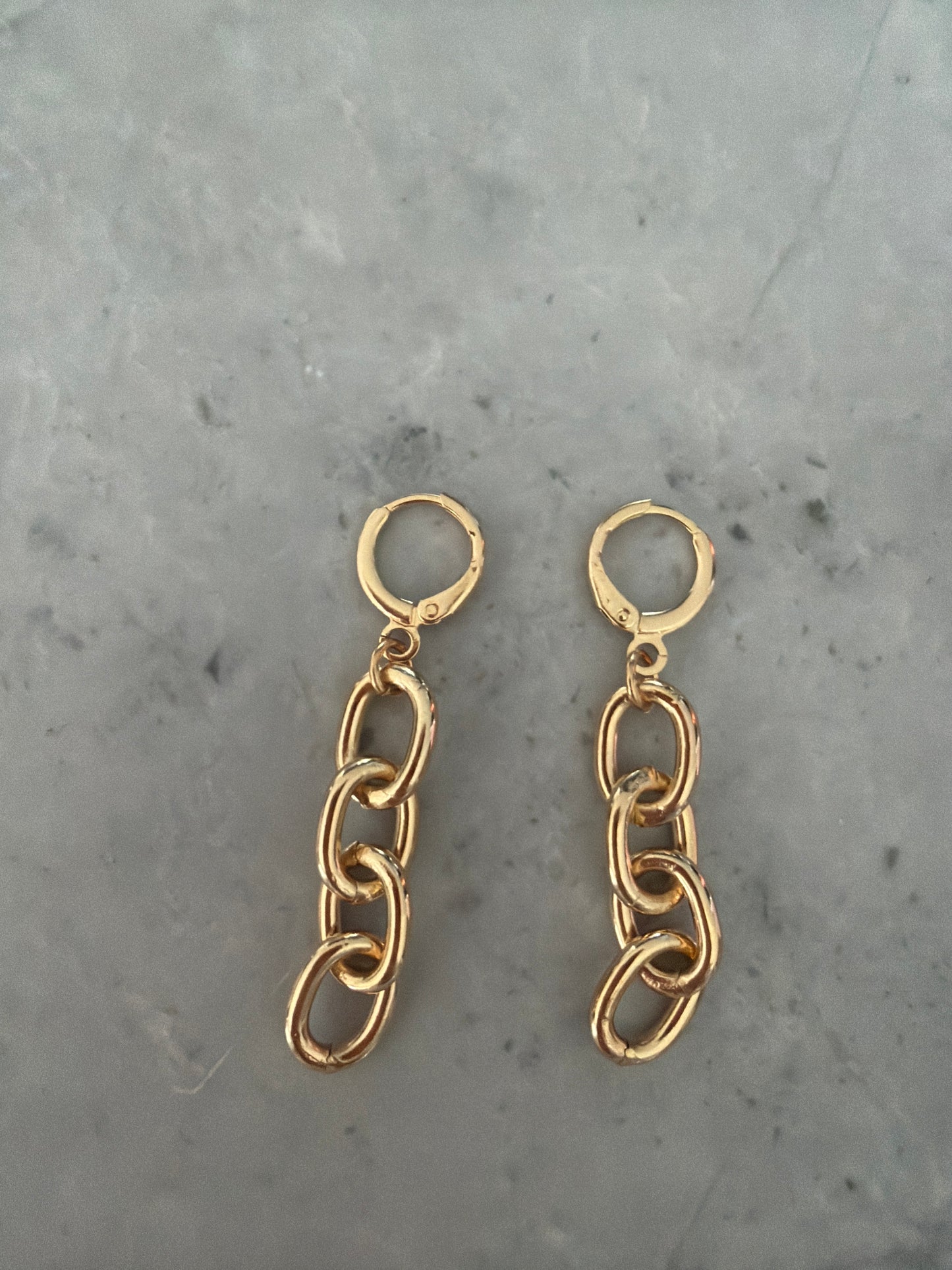 Dangling Chain Earrings 18k Gold-Filled