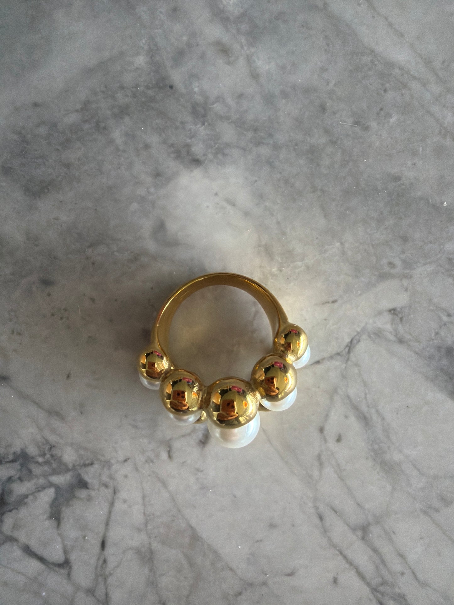 The Pearl Beast Ring Gold SALE