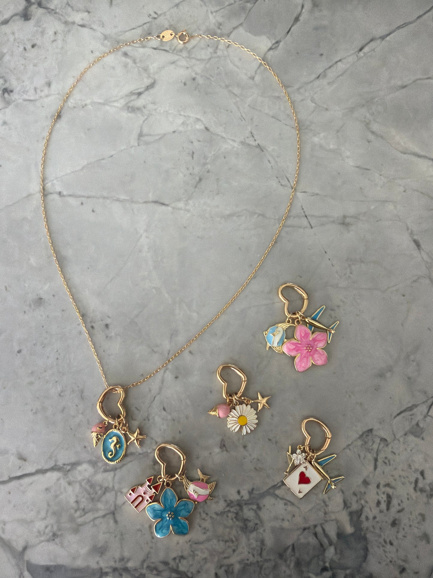 Custom Whimsy Charm Necklace | 18k Gold Filled