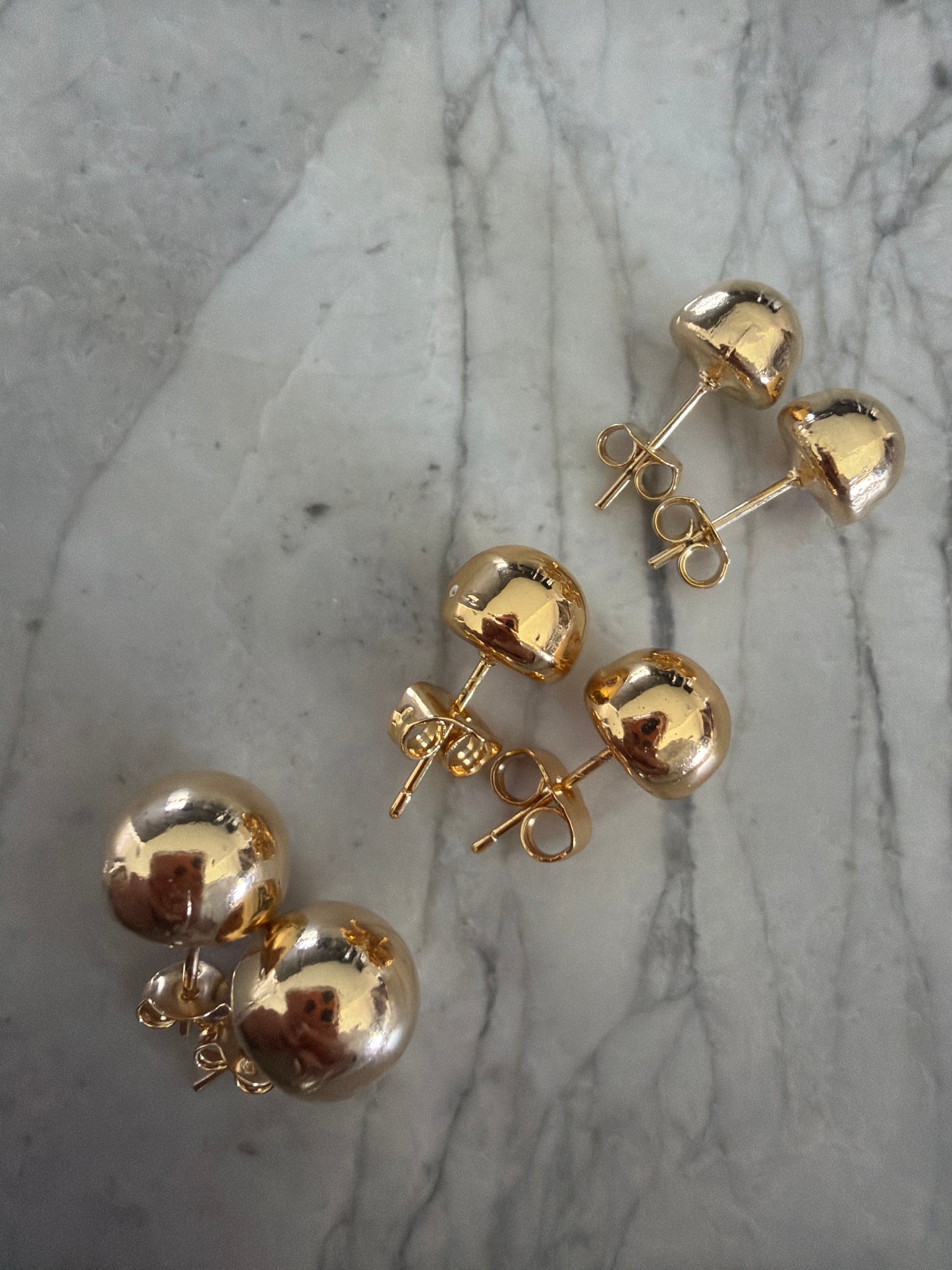 Set of 3x Everyday Dome Studs – 18K Gold-Filled