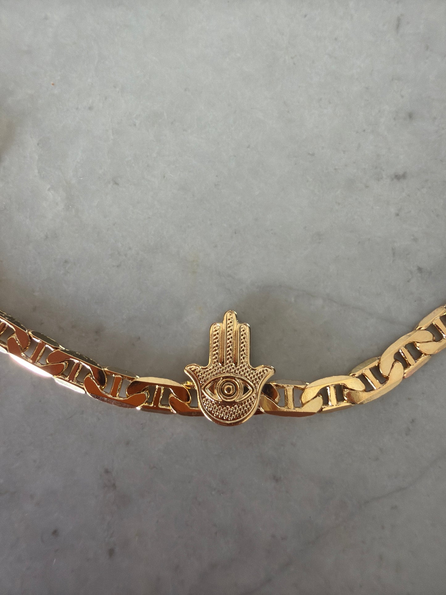 Protection Hamsa Hand bracelet 18k Gold-filled
