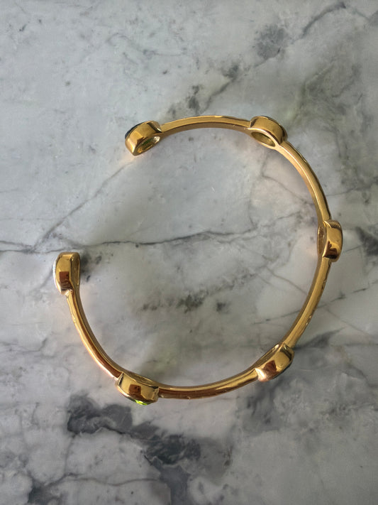 Green gem cuff PRE ORDER