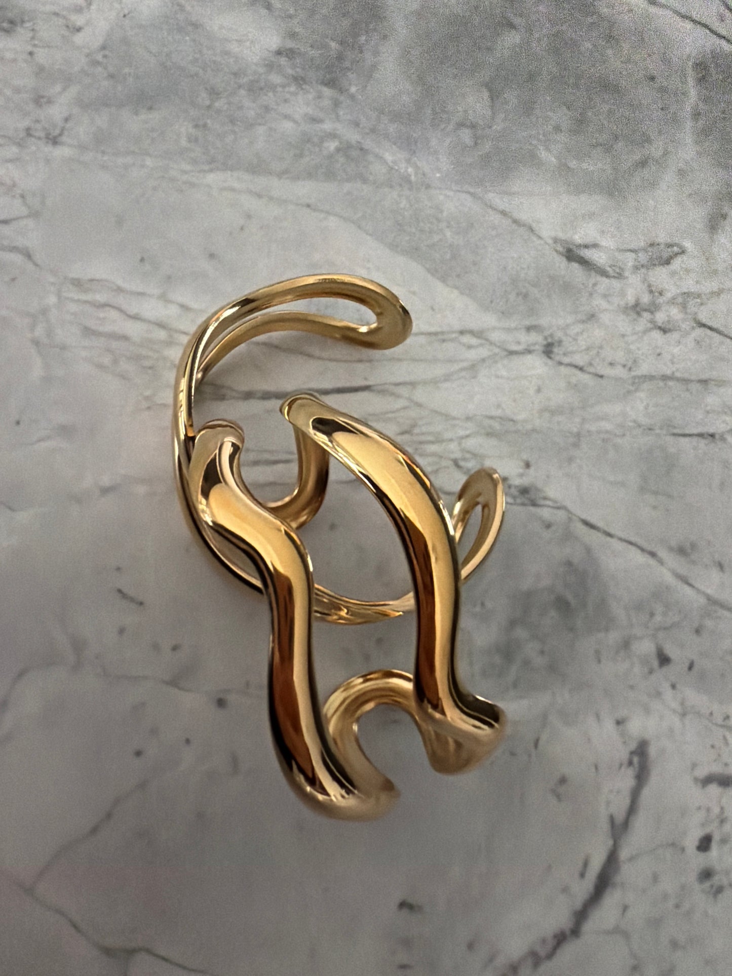 Miranda Wave Cuff Set | 18k Gold-Coated
