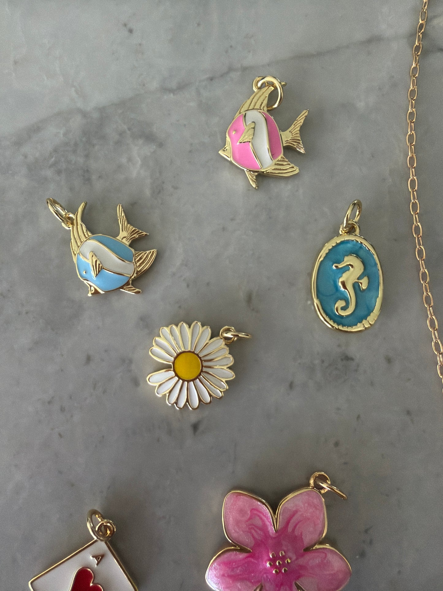 Custom Whimsy Charm Necklace | 18k Gold Filled