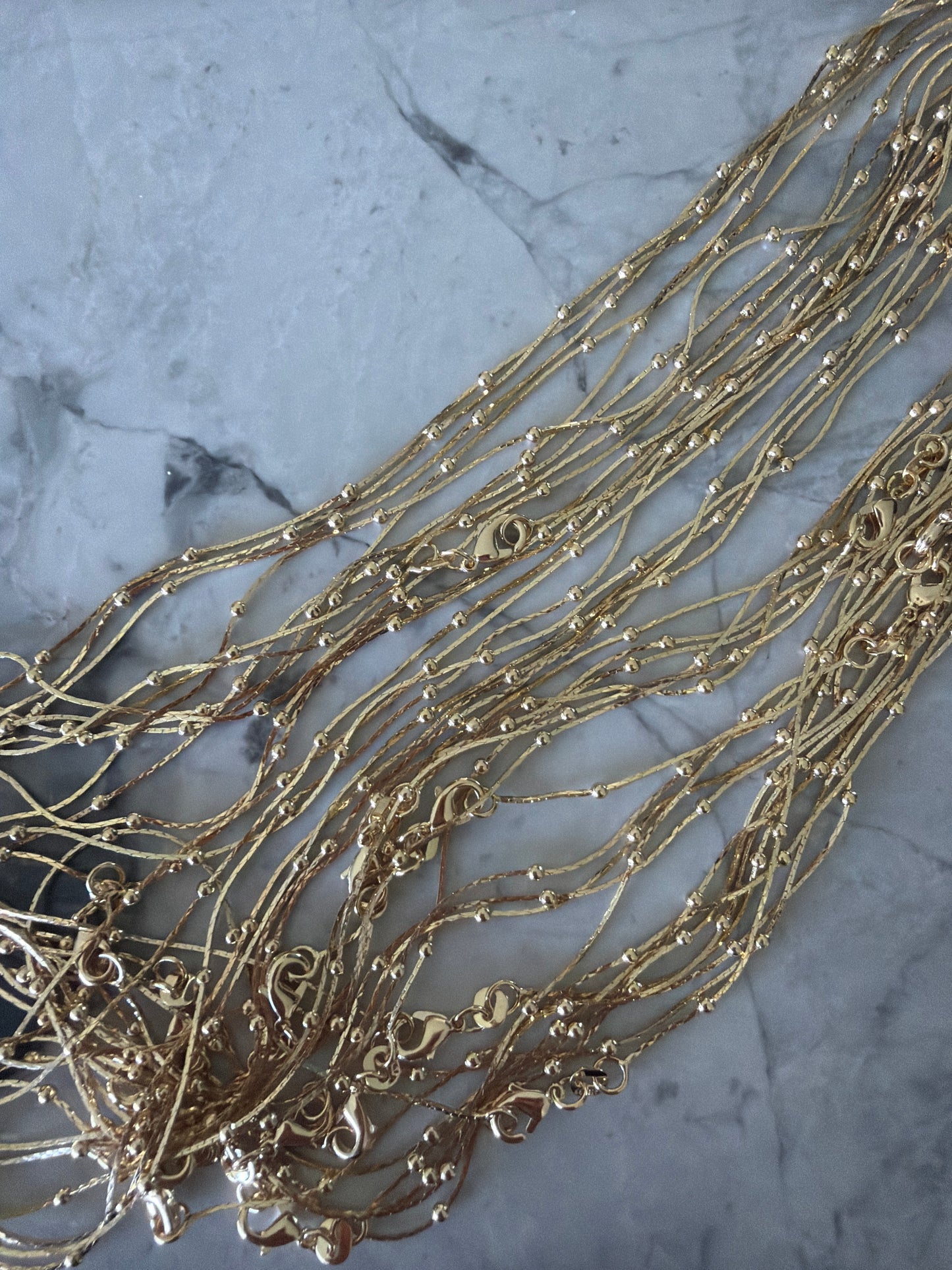 Alissa 18k Gold Filled Bead Accent Necklace