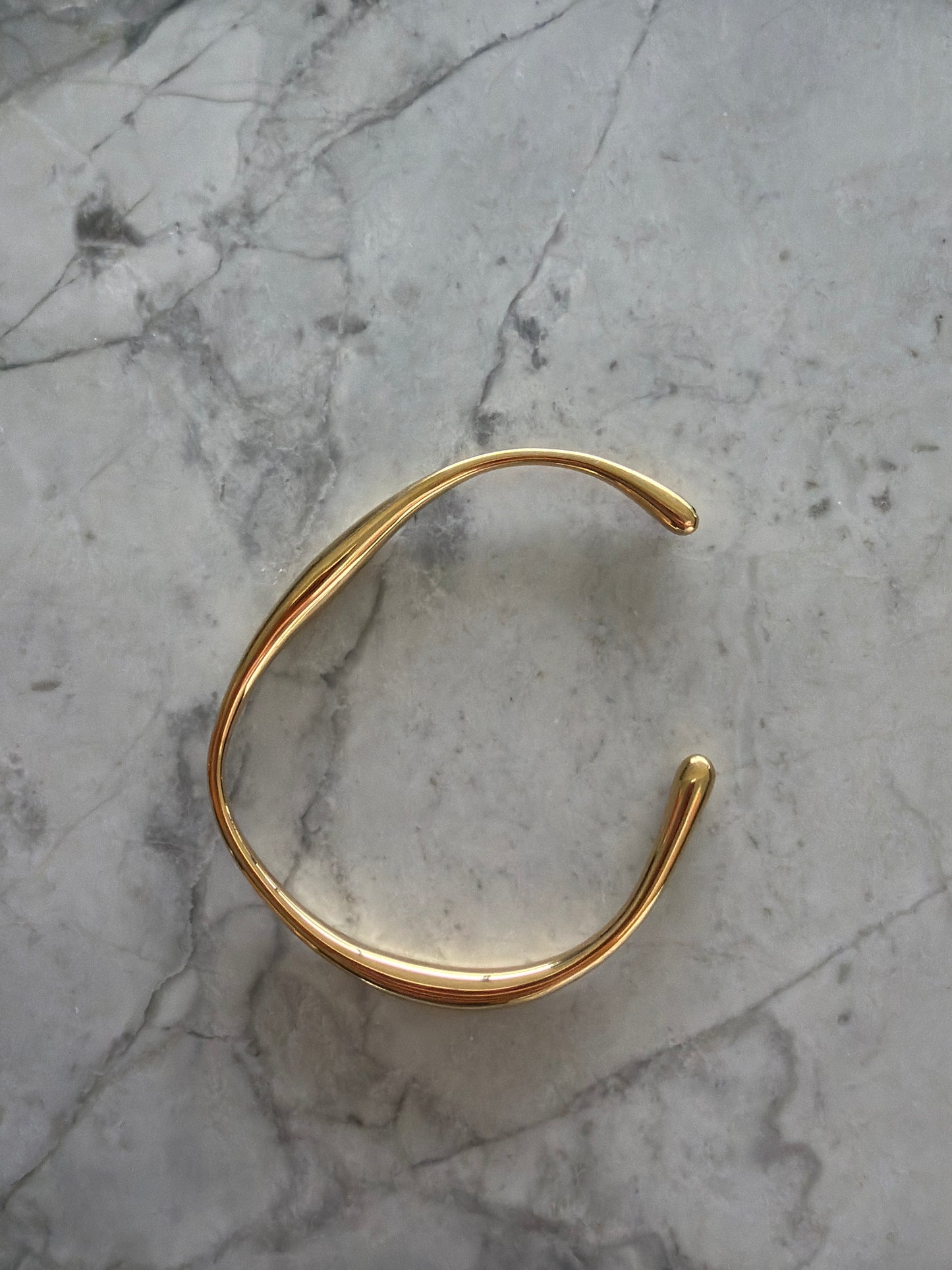 Aaron Asymmetric Cuff Silver or Gold (Sample Sale)