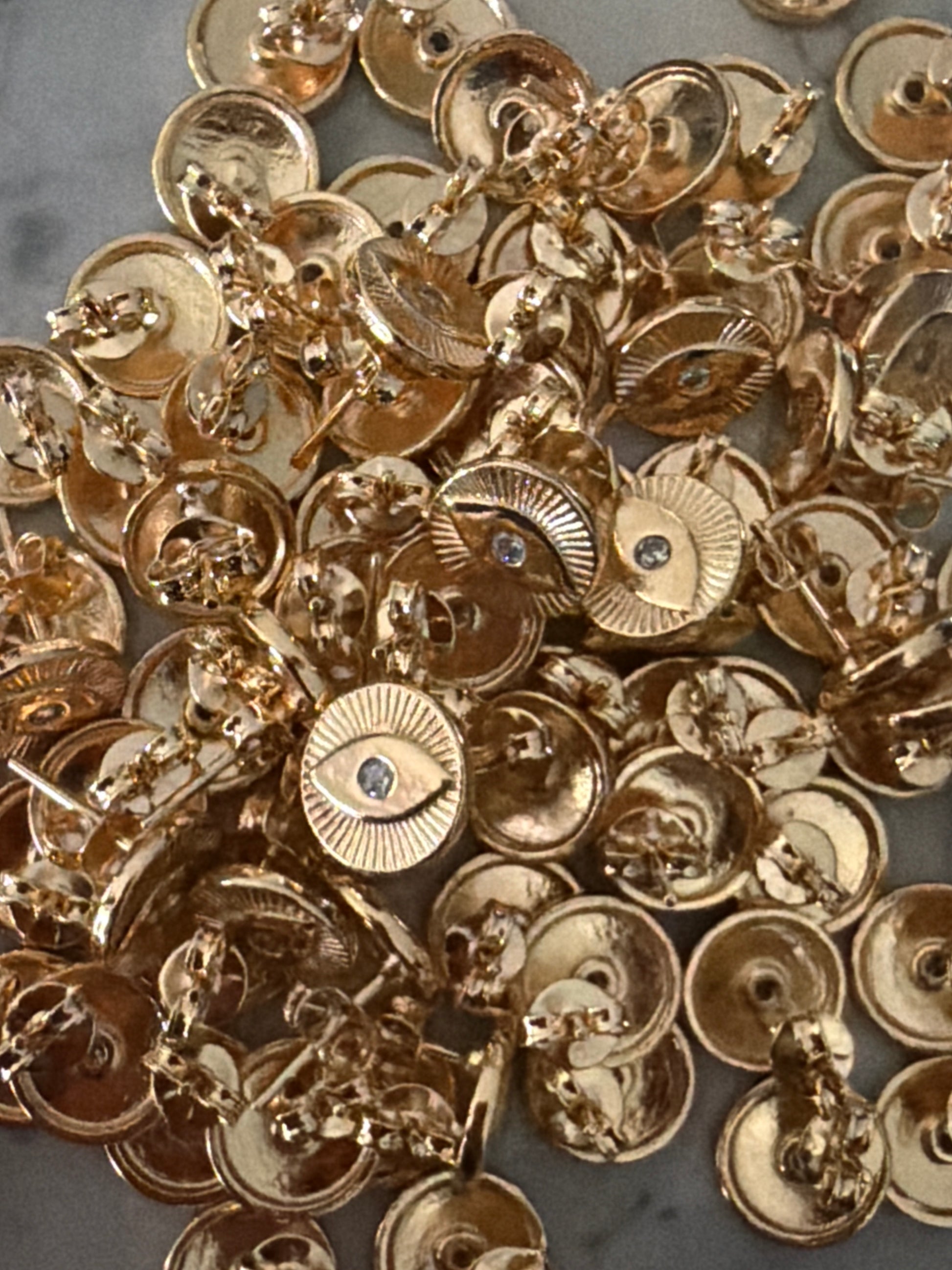 Jacqueline Lee Jewellery | Evil Eye Studs 18k Gold Filled