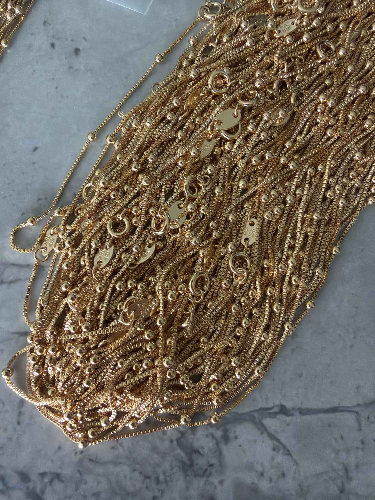 Danny Dainty Bead Accent Necklace | 18k Gold-filled