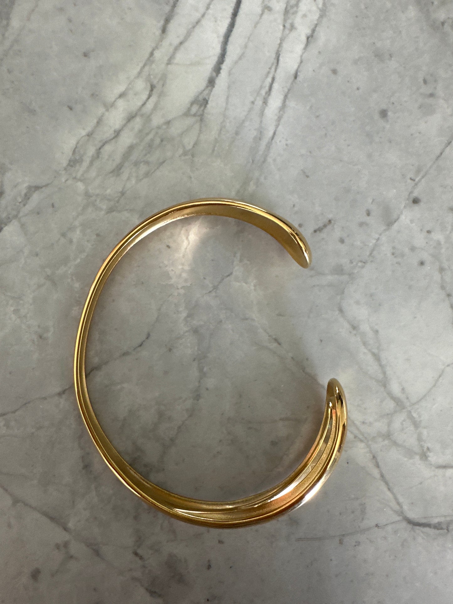 Waterproof Timeless Adjustable 18k Gold Cuff