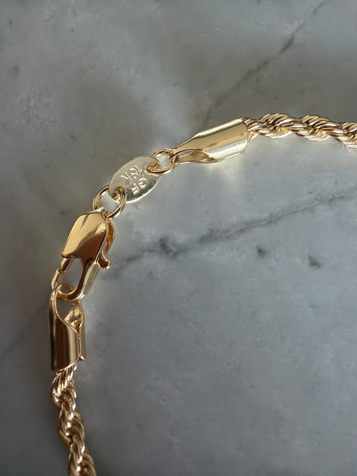 Emma Rope Tie Bracelet Gold