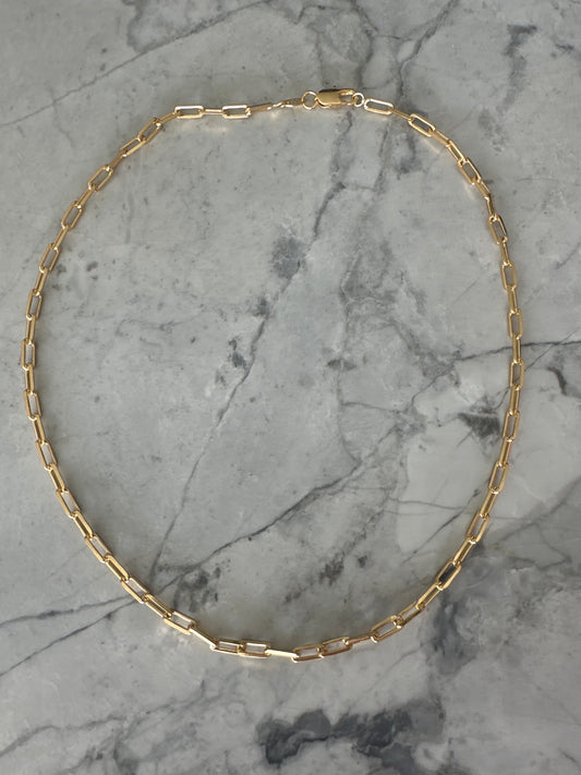 Rae Stackable Paperclip Links Necklace