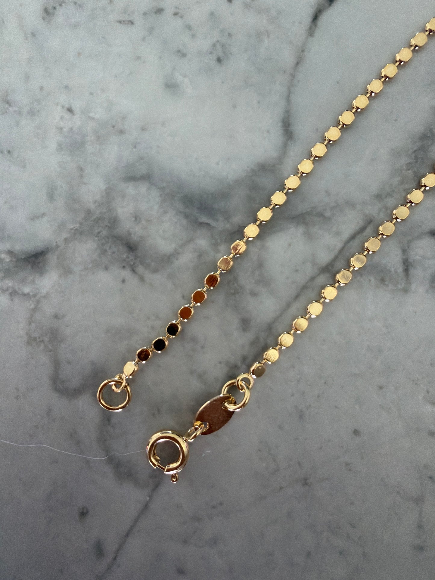 Ellie Dainty Flat Circle Bracelet 18k Gold-Filled