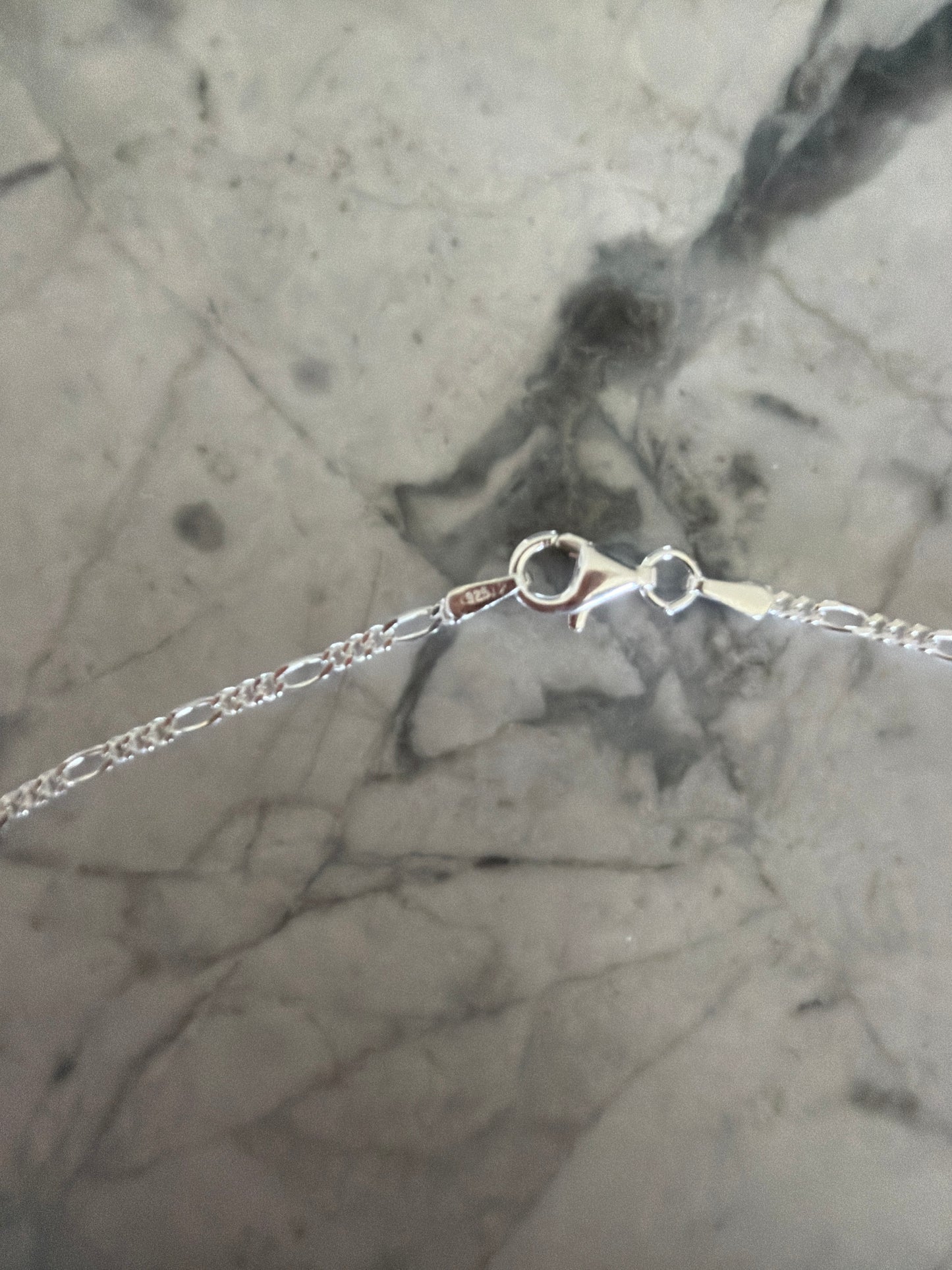 Paw Print Dainty Figaro Chain Necklace | Sterling Silver - Made to Order