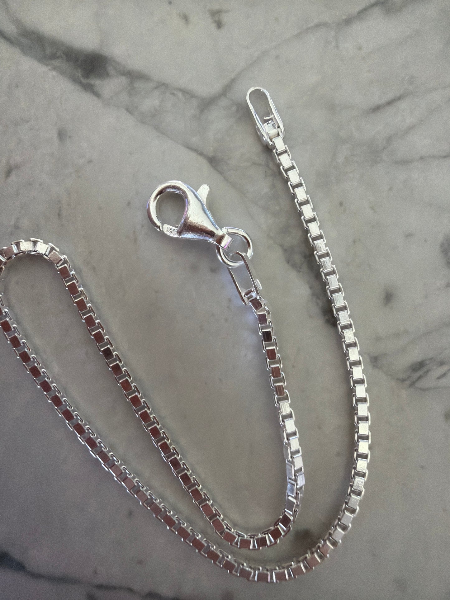Sterling Silver Box Chain Bracelet WAREHOUSE SALE
