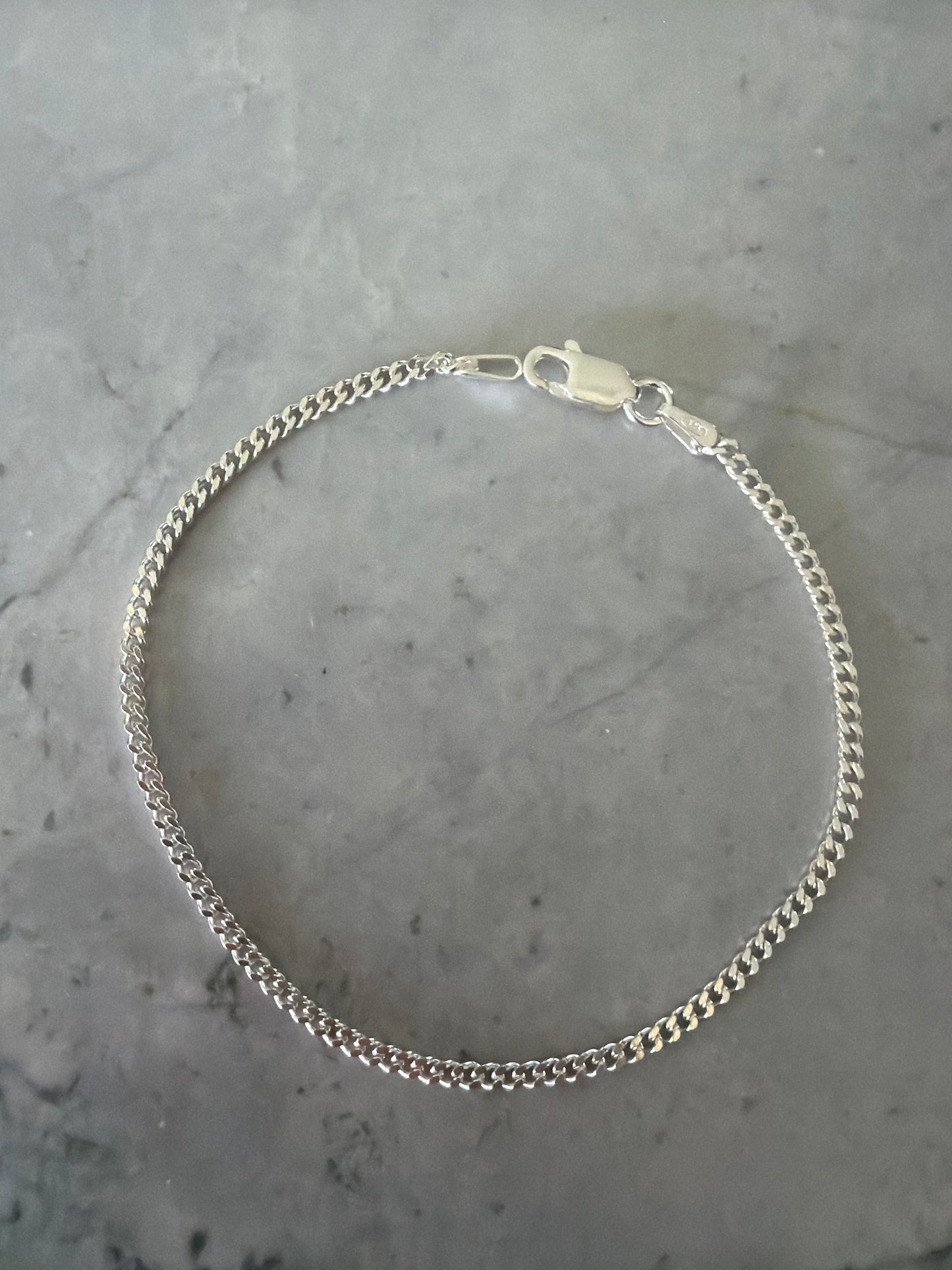 Curtis Cuban Dainty Chain Bracelet | Sterling-Silver