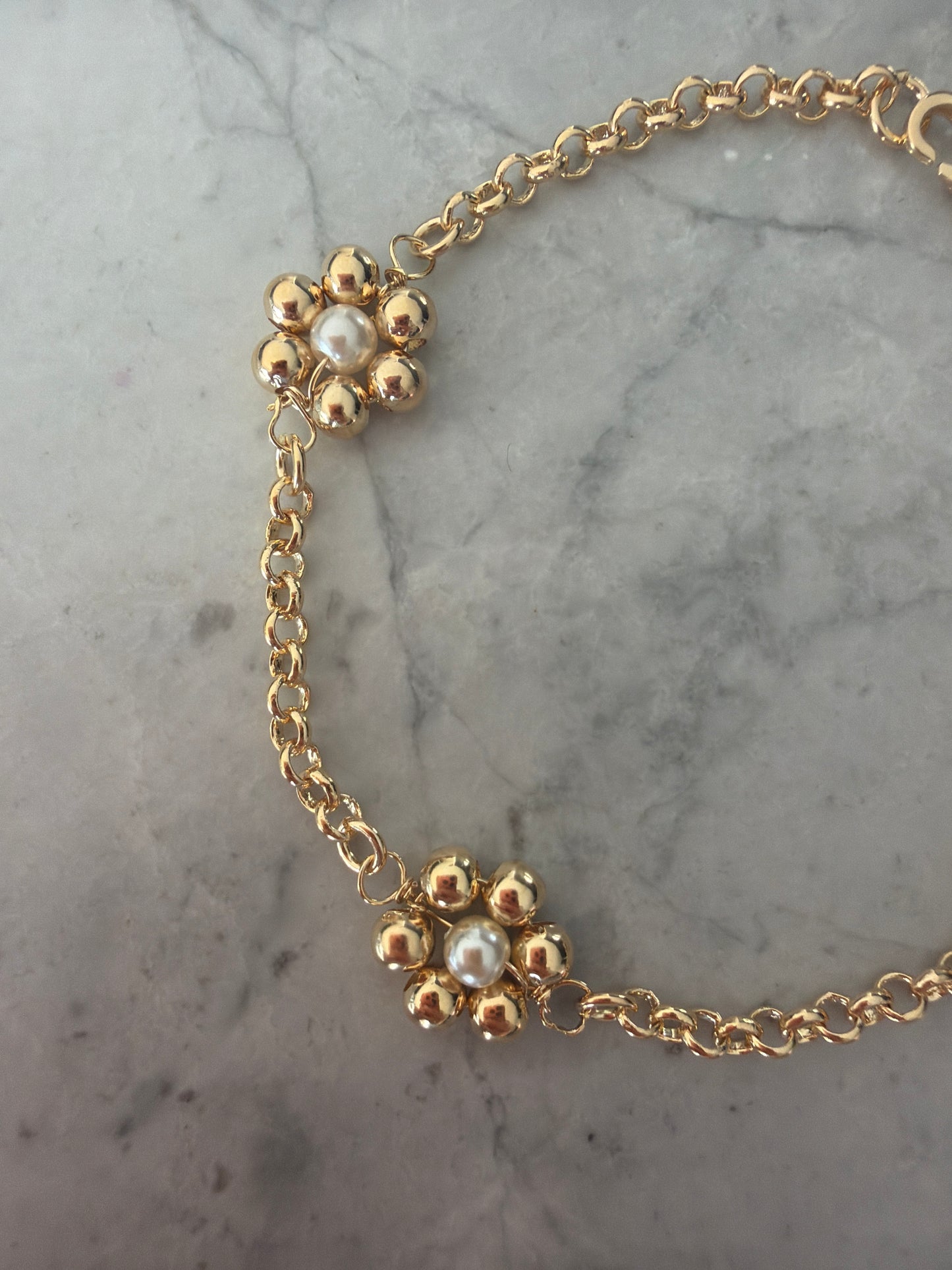 Jacqueline Lee Jewellery | Flower Gold Bracelet - 18k Gold-Filled