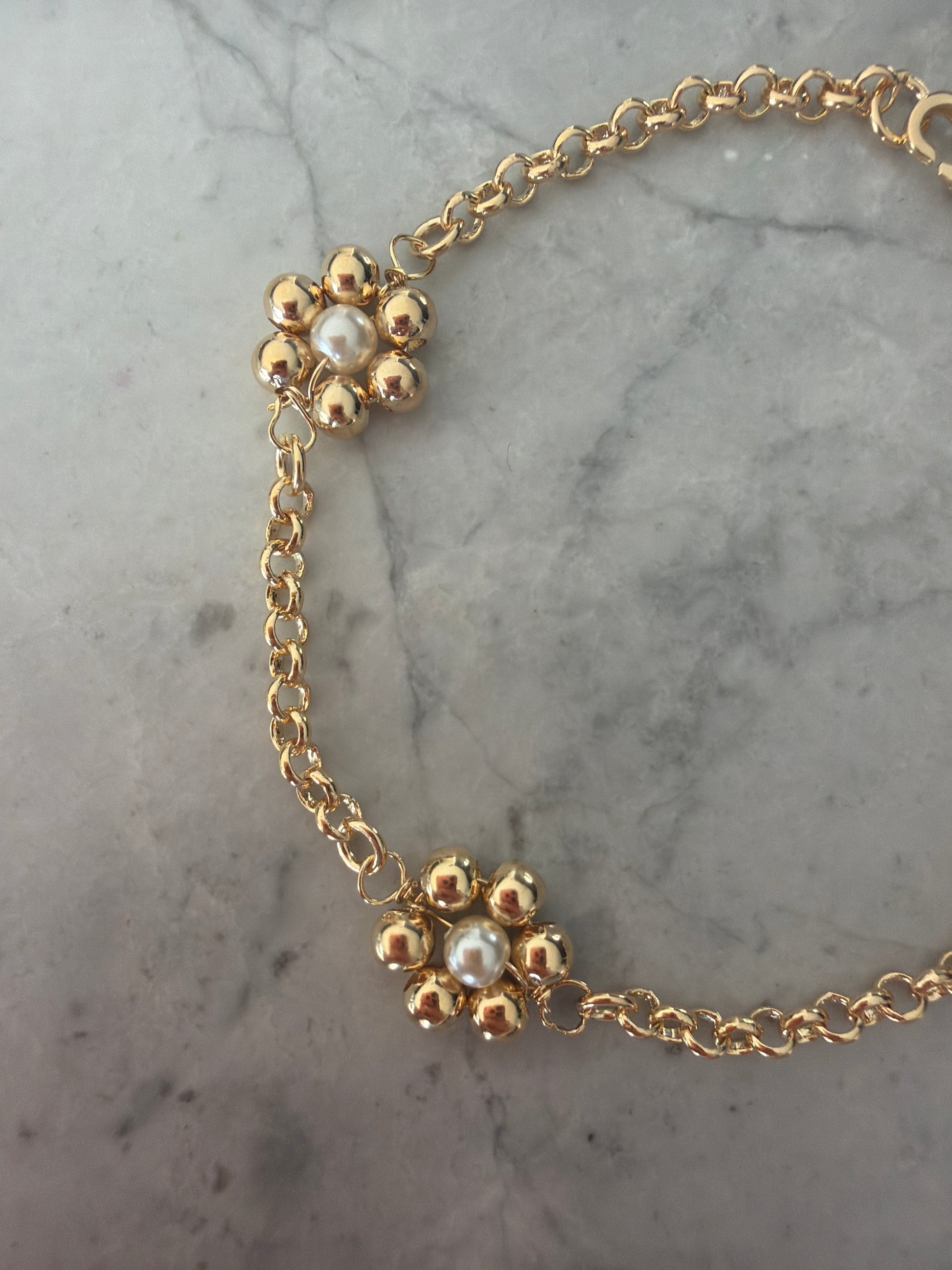 Jacqueline Lee Jewellery | Flower Gold Bracelet - 18k Gold-Filled