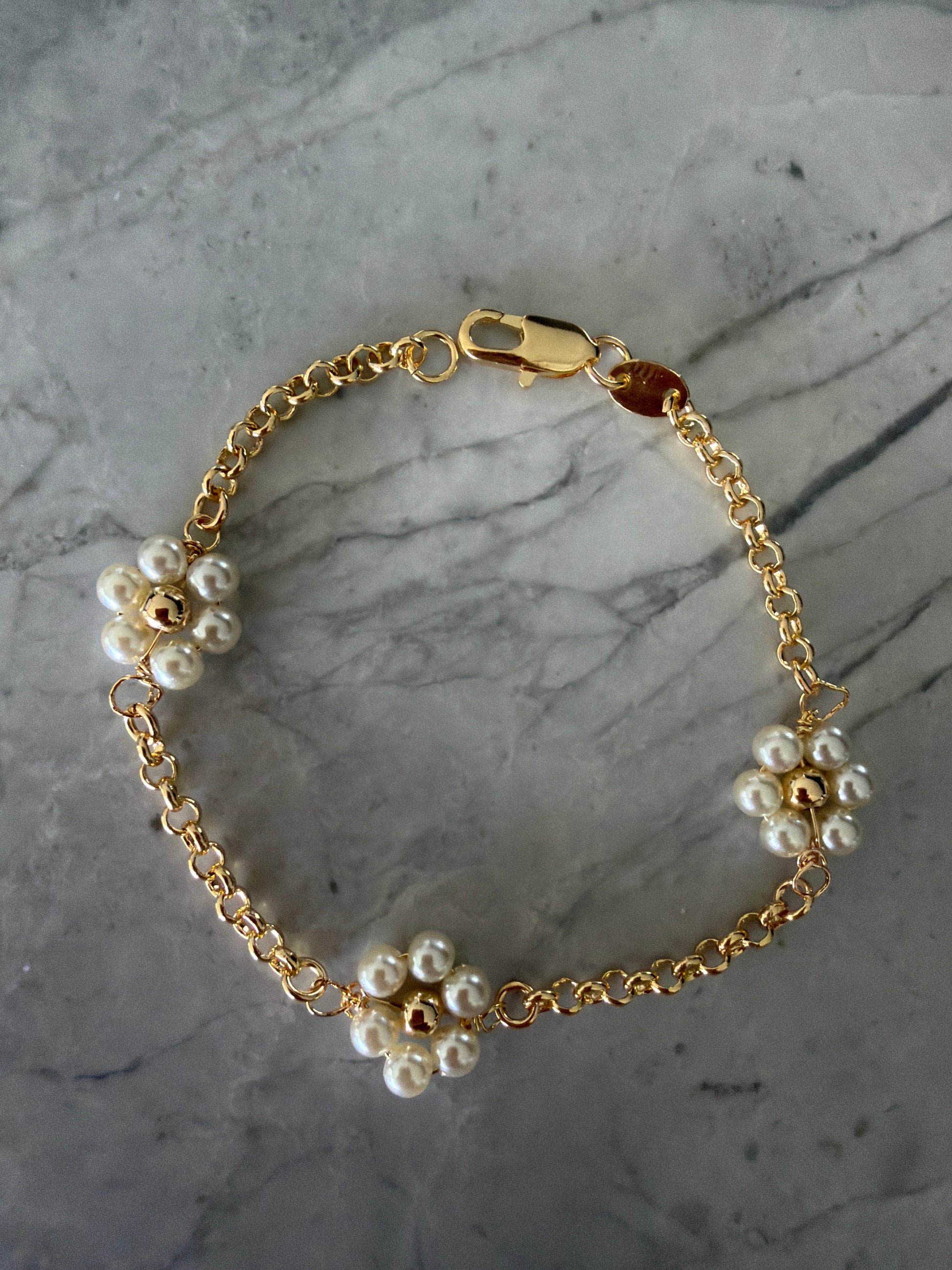 Jacqueline Lee Jewellery | Flower Gold Bracelet - 18k Gold-Filled