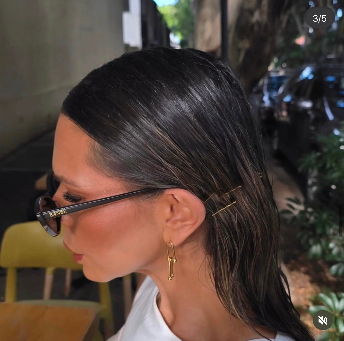 Sasha Botanical Paperclip Earrings | 18k Gold-Filled