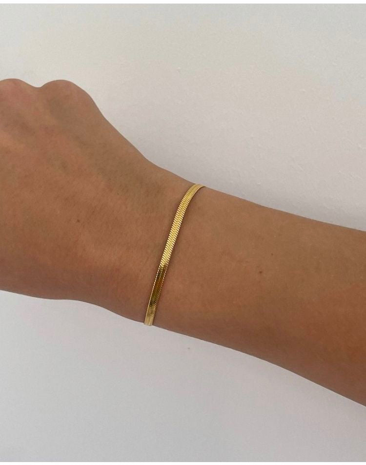 Eski Signature Herringbone Stackable Bracelet